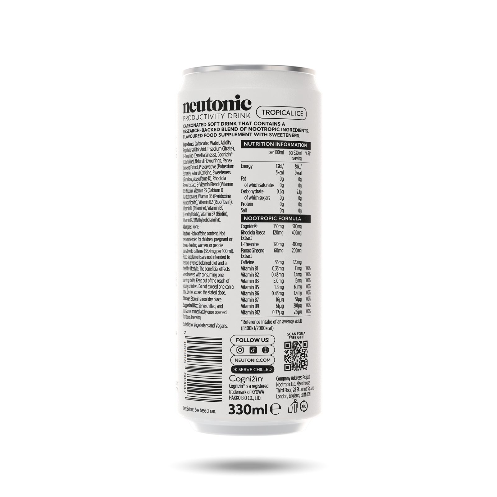 Neutonic 12x330ml Tropical Ice — view 4
