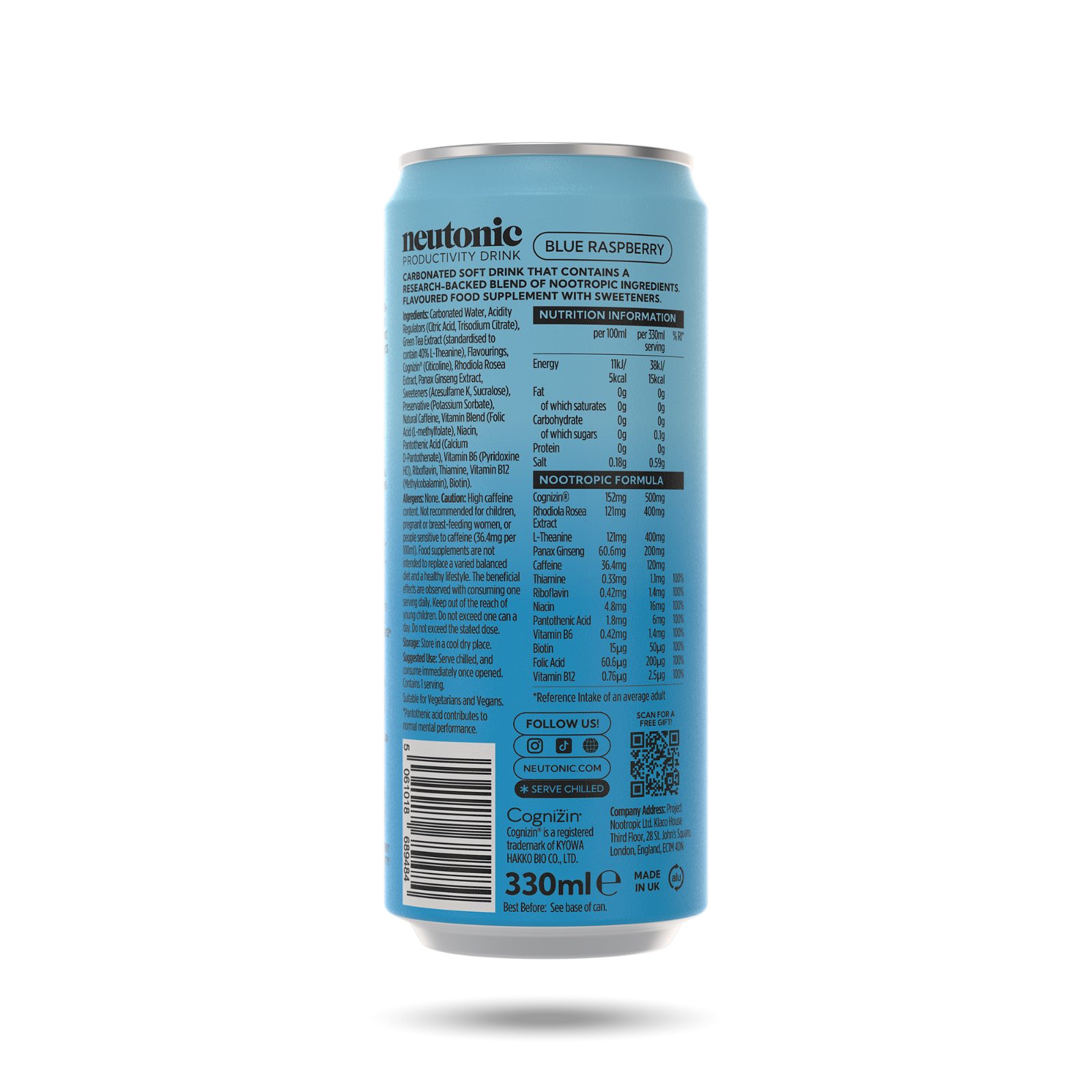 Neutonic 12x330ml Blue Raspberry — view 4