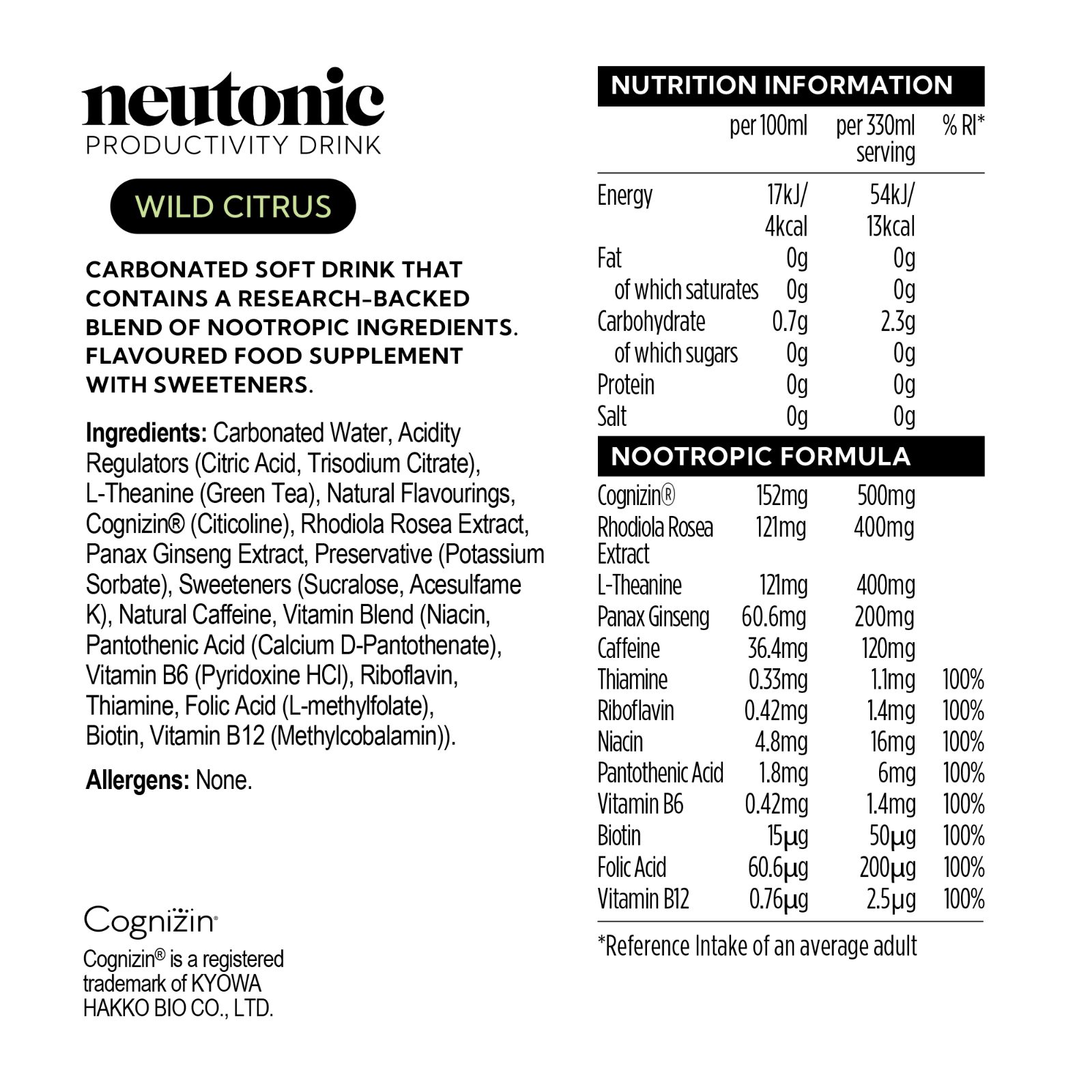 Neutonic 12x330ml Citrus — view 5