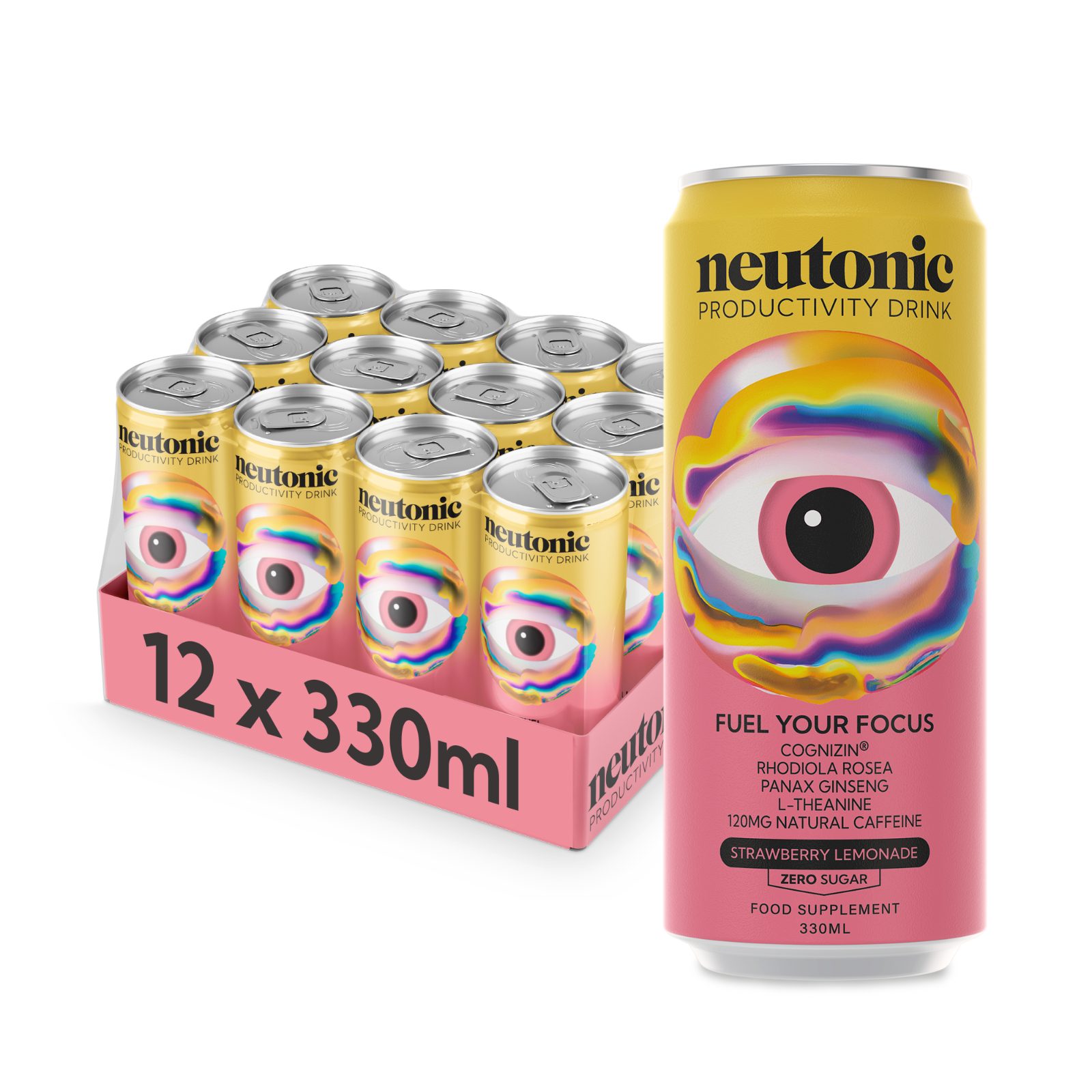 Neutonic 12x330ml Strawberry Lemonade