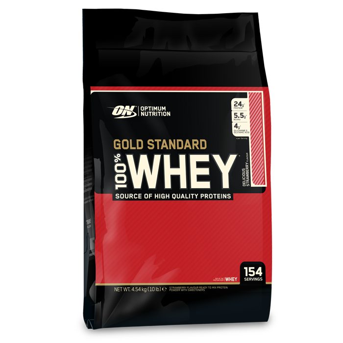 Optimum Nutrition Gold Standard 100% Whey - Delicious Strawberry 4.54kg