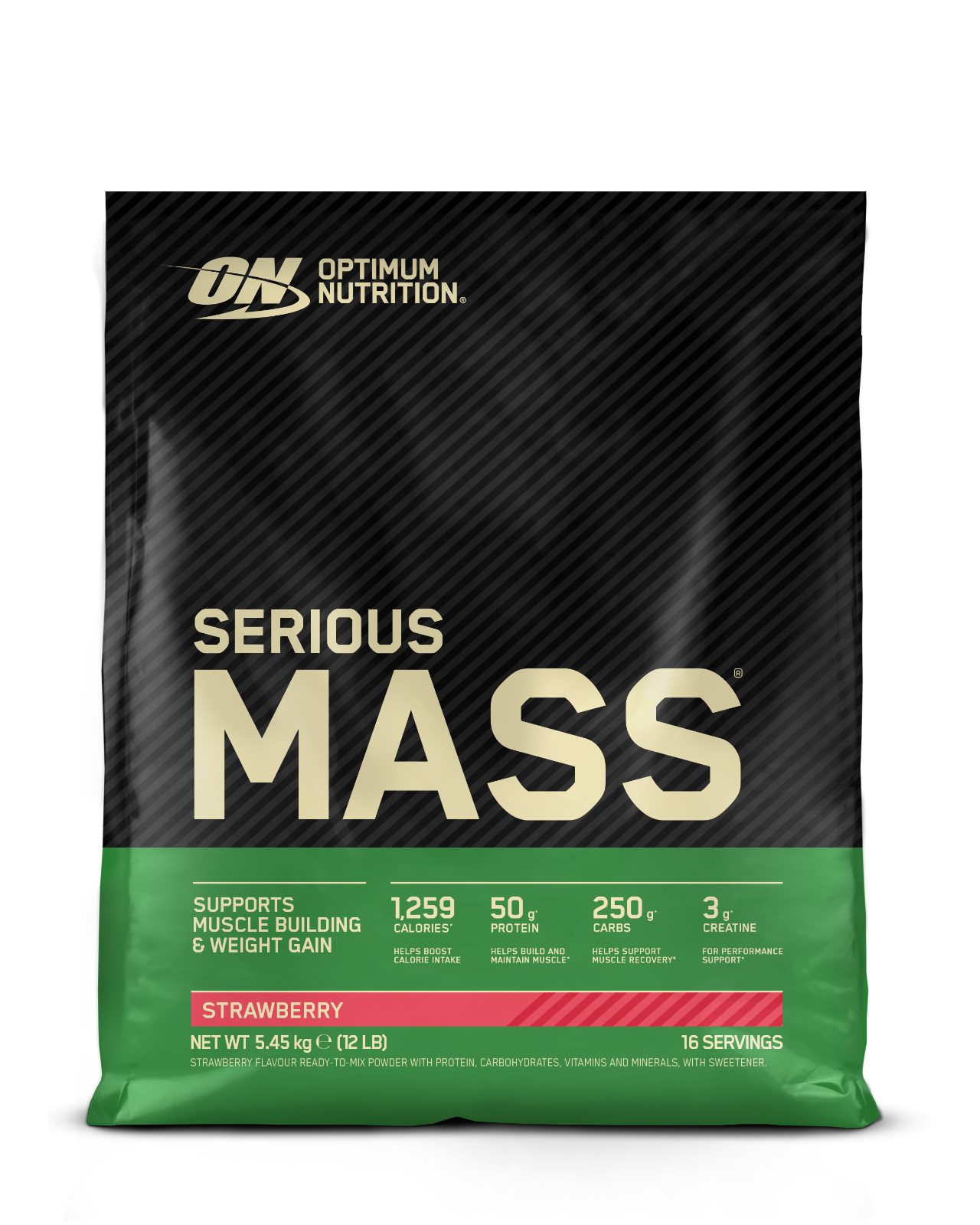 Optimum Nutrition Serious Mass - Strawberry 5.45kg