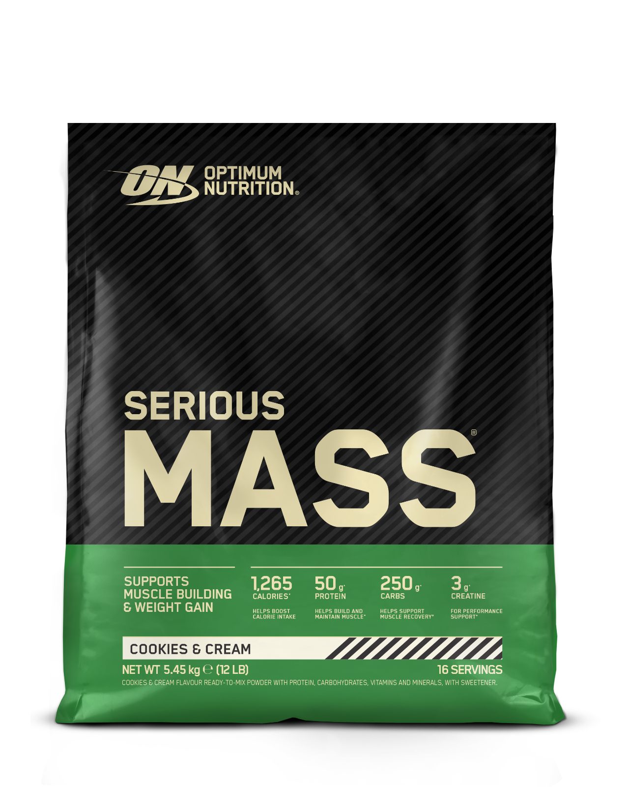 Optimum Nutrition Serious Mass - Cookies & Cream 5.45kg