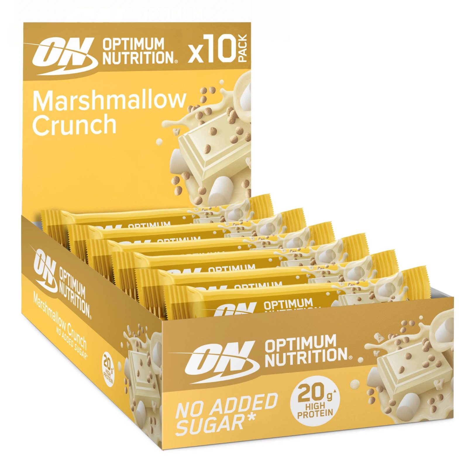 Optimum Nutrition Crunch Bar - Marshmallow 10x65g