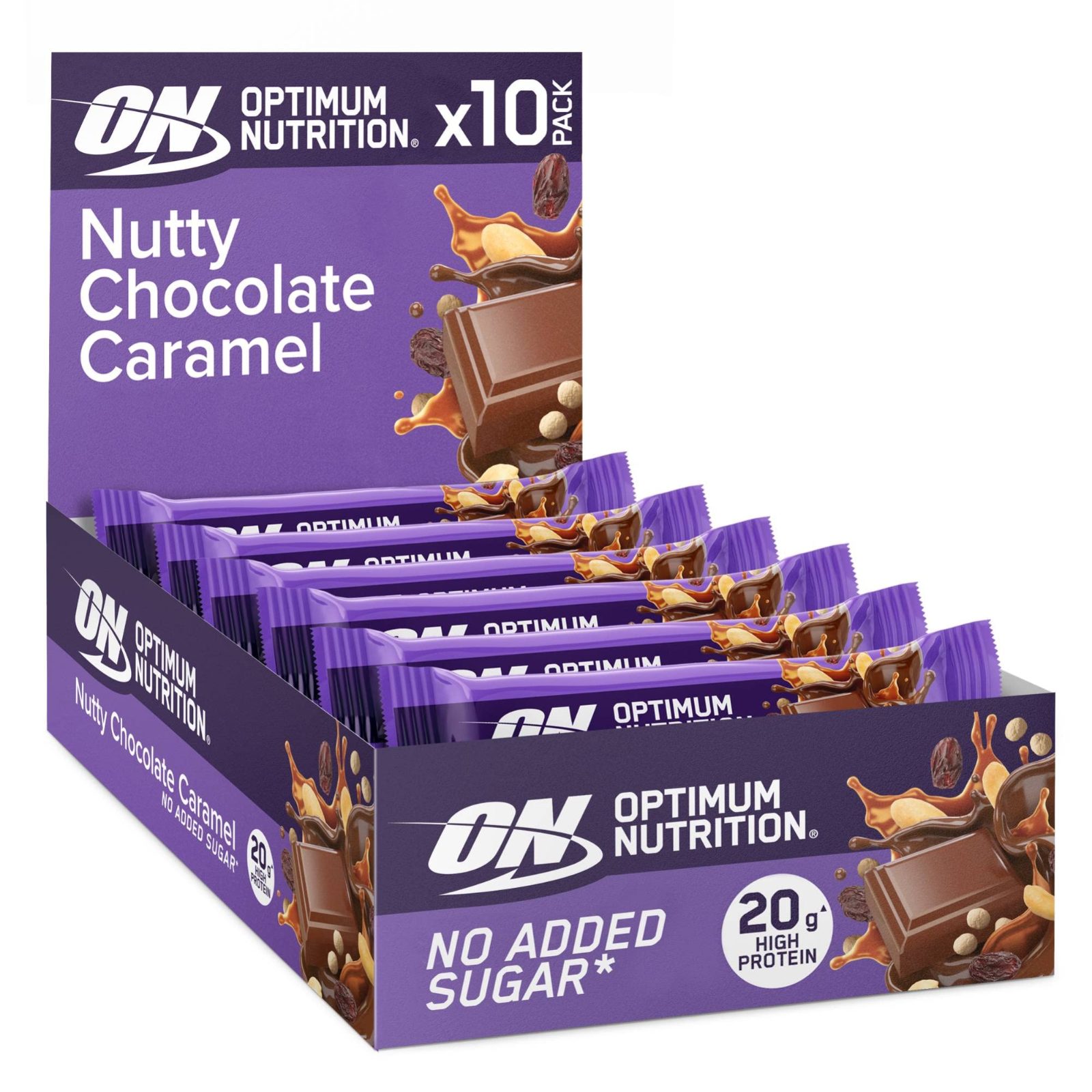 Optimum Nutrition Crunch Bar - Nutty Choc Caramel 10x70g
