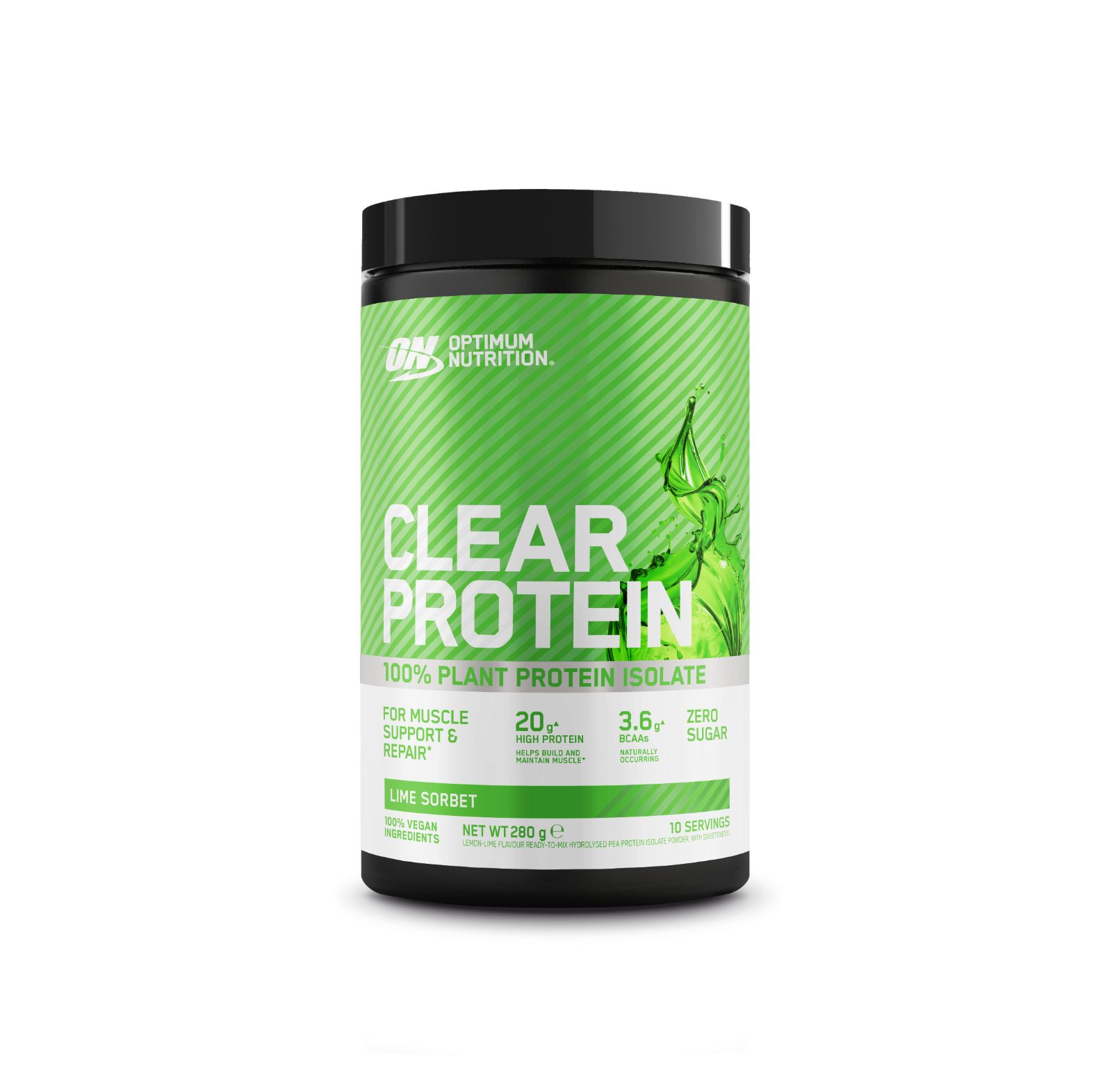 Optimum Nutrition Clear Protein 100% Plant Protein (280g) - Lime Sorbet