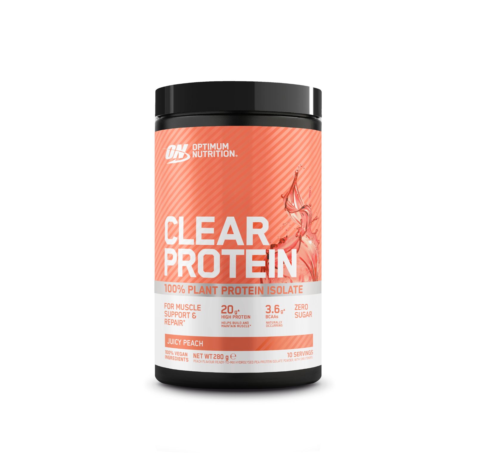 Optimum Nutrition Clear Protein 100% Plant Protein (280g) - Juicy Peach