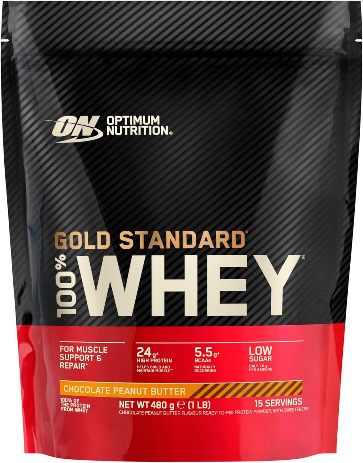 Optimum Nutrition Gold Standard 100% Whey - Chocolate Peanut Butter 480g
