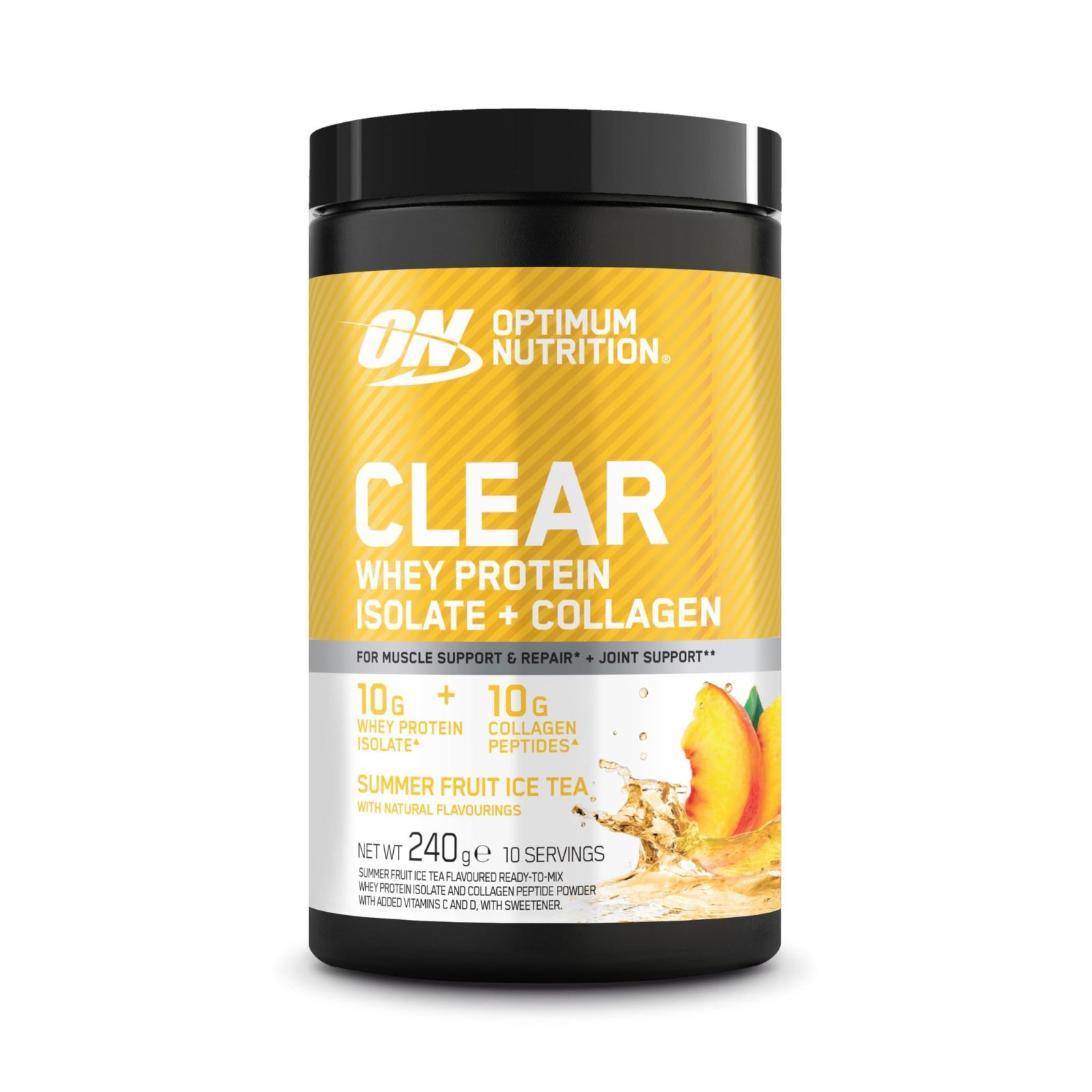 Optimum Nutrition Clear + Collagen (240g) - Summer Fruit Ice Tea