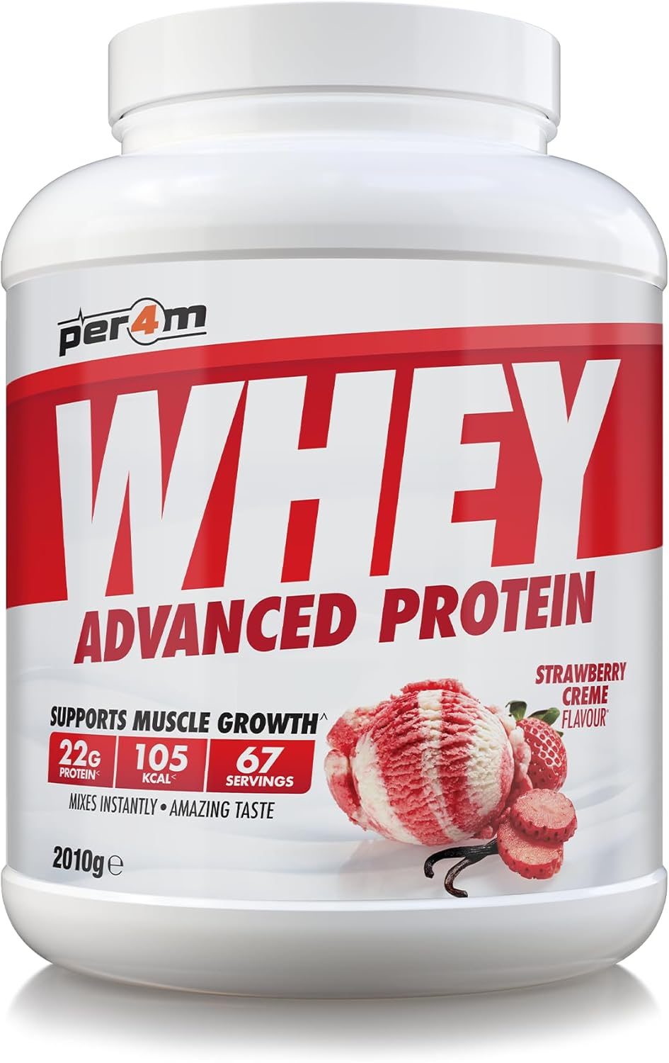 Per4m Advanced Whey Protein - Strawberry Creme 2.01kg