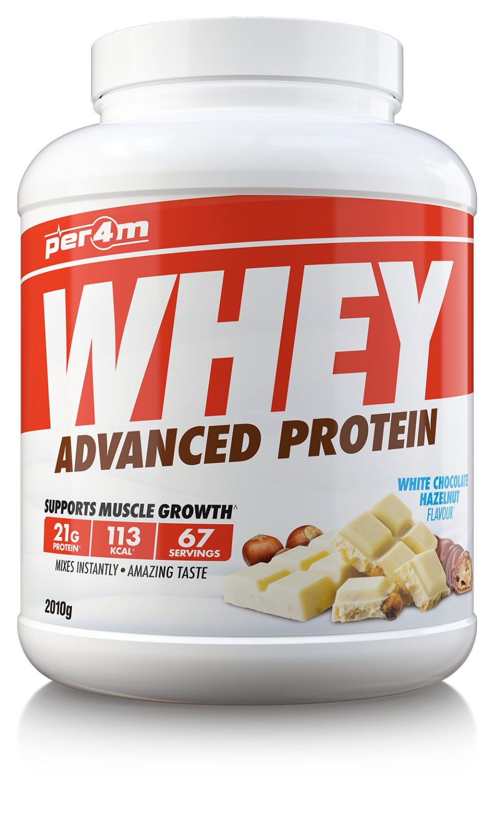 Per4m Advanced Whey Protein - White Chocolate Hazelnut 2.01kg