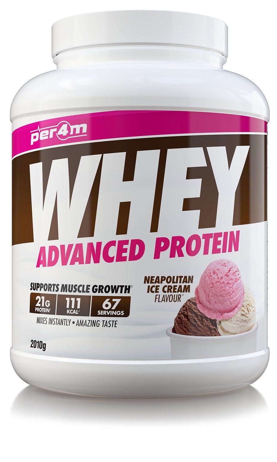 Per4m Advanced Whey Protein - Neapolitan Ice Cream 2.01kg